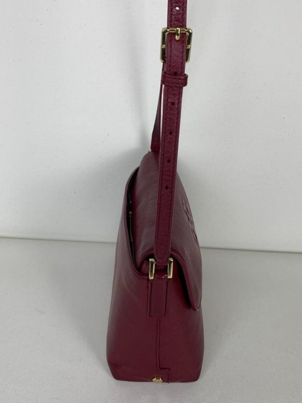 Tory Burch Burgundy Leather Crossbody Bag - Picture 3 of 8